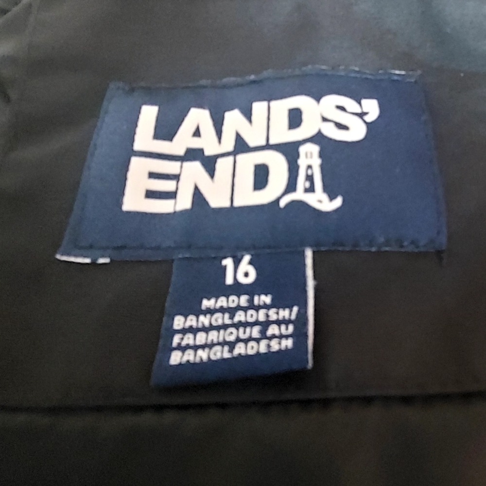 Lands' End Kids Waterproof Insulated Iron Knee Snow Bibs Size 16 - Picture 10 of 11
